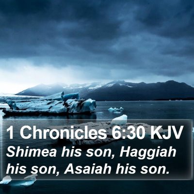 1 Chronicles 6:30 KJV Bible Verse Image