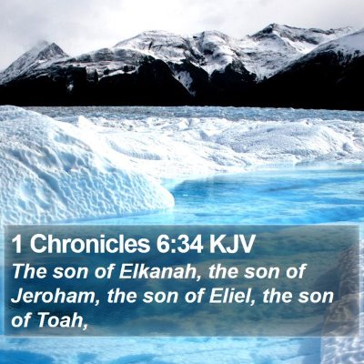 1 Chronicles 6:34 KJV Bible Verse Image