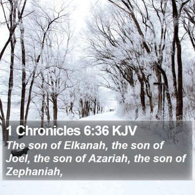 1 Chronicles 6:36 KJV Bible Verse Image