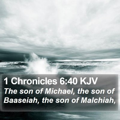 1 Chronicles 6:40 KJV Bible Verse Image