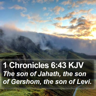1 Chronicles 6:43 KJV Bible Verse Image