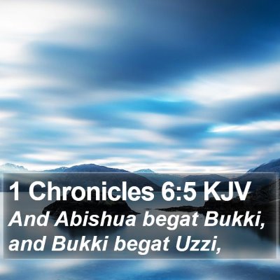 1 Chronicles 6:5 KJV Bible Verse Image
