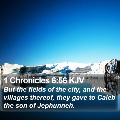 1 Chronicles 6:56 KJV Bible Verse Image