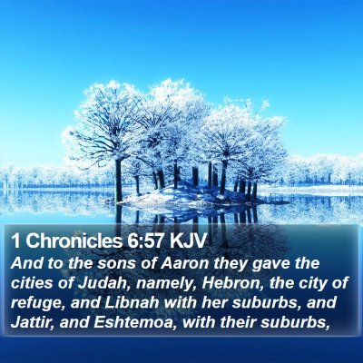 1 Chronicles 6:57 KJV Bible Verse Image