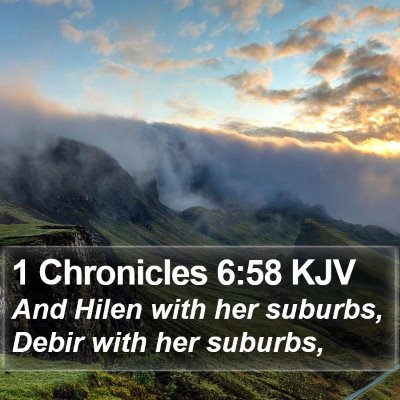 1 Chronicles 6:58 KJV Bible Verse Image