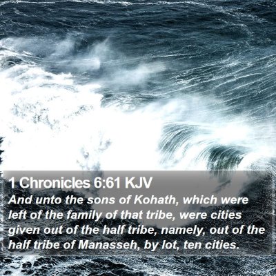 1 Chronicles 6:61 KJV Bible Verse Image