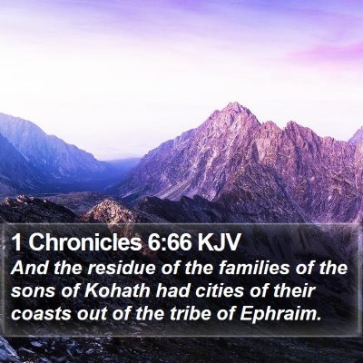 1 Chronicles 6:66 KJV Bible Verse Image
