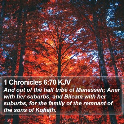 1 Chronicles 6:70 KJV Bible Verse Image