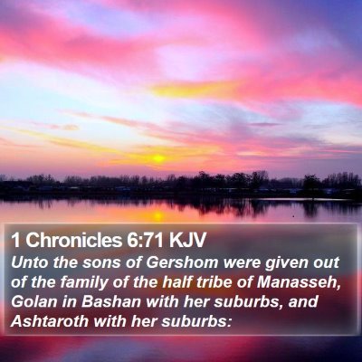 1 Chronicles 6:71 KJV Bible Verse Image