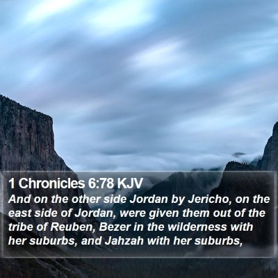 1 Chronicles 6:78 KJV Bible Verse Image