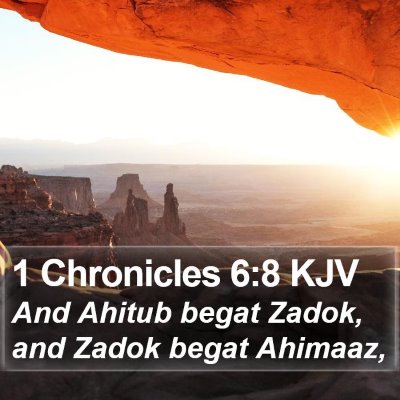 1 Chronicles 6:8 KJV Bible Verse Image