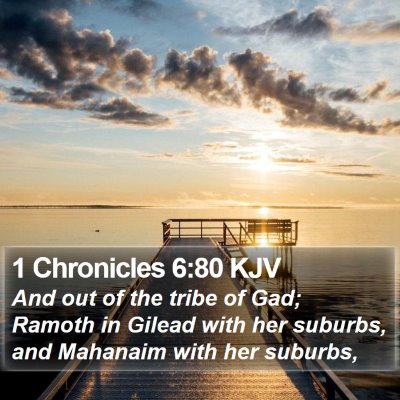 1 Chronicles 6:80 KJV Bible Verse Image