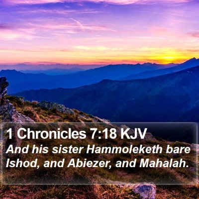 1 Chronicles 7:18 KJV Bible Verse Image