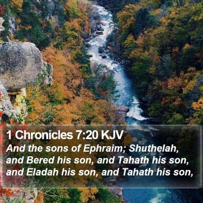 1 Chronicles 7:20 KJV Bible Verse Image