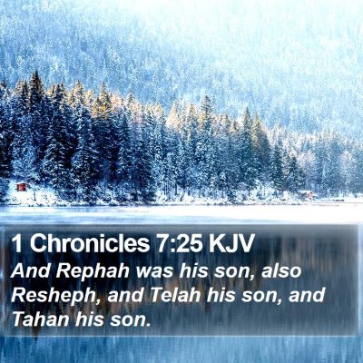 1 Chronicles 7:25 KJV Bible Verse Image
