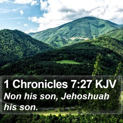1 Chronicles 7:27 KJV Bible Verse Image