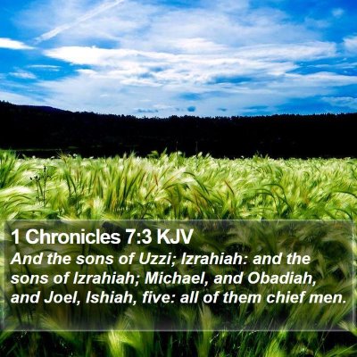 1 Chronicles 7:3 KJV Bible Verse Image