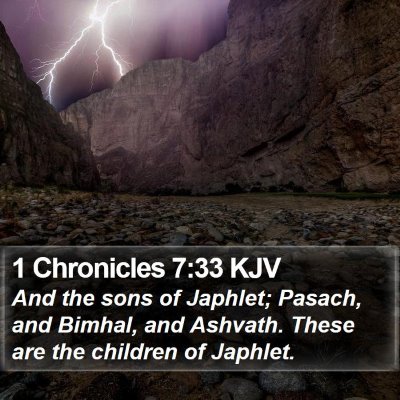 1 Chronicles 7:33 KJV Bible Verse Image