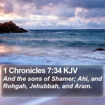 1 Chronicles 7:34 KJV Bible Verse Image