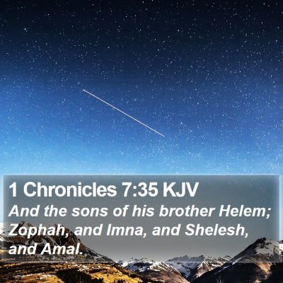 1 Chronicles 7:35 KJV Bible Verse Image