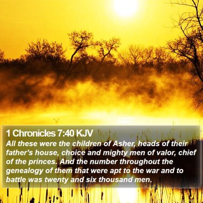 1 Chronicles 7:40 KJV Bible Verse Image
