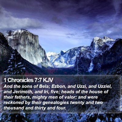 1 Chronicles 7:7 KJV Bible Verse Image