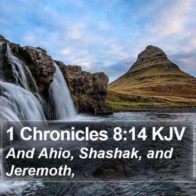 1 Chronicles 8:14 KJV Bible Verse Image
