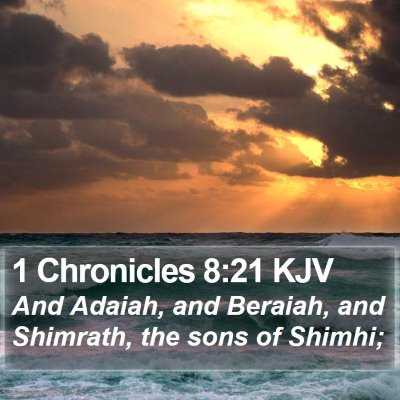 1 Chronicles 8:21 KJV Bible Verse Image