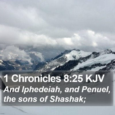 1 Chronicles 8:25 KJV Bible Verse Image