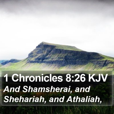 1 Chronicles 8:26 KJV Bible Verse Image