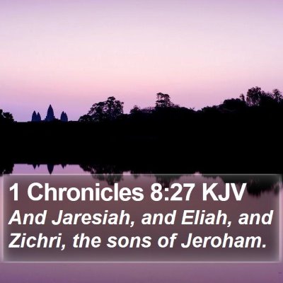 1 Chronicles 8:27 KJV Bible Verse Image