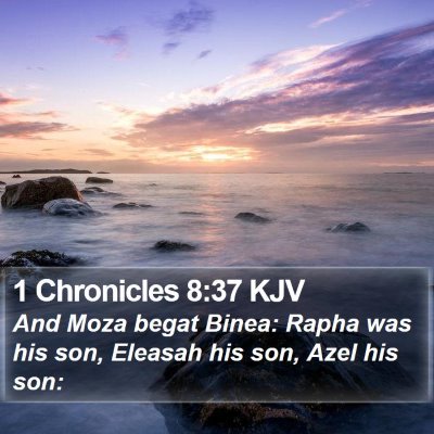 1 Chronicles 8:37 KJV Bible Verse Image