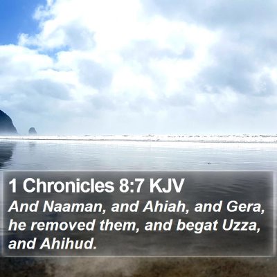 1 Chronicles 8:7 KJV Bible Verse Image