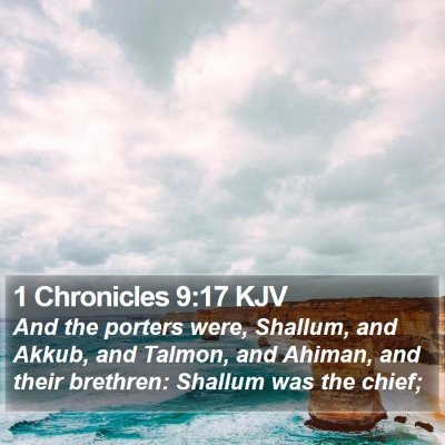 1 Chronicles 9:17 KJV Bible Verse Image