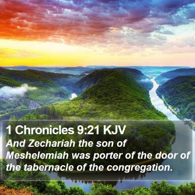 1 Chronicles 9:21 KJV Bible Verse Image