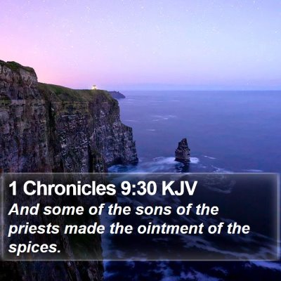 1 Chronicles 9:30 KJV Bible Verse Image