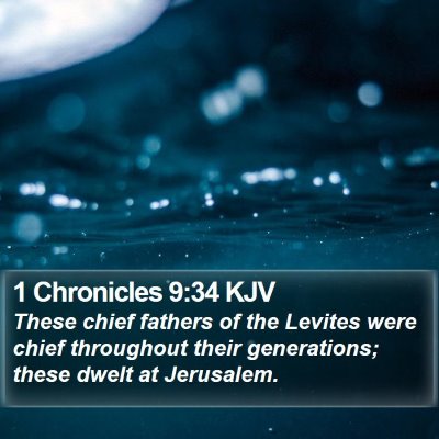 1 Chronicles 9:34 KJV Bible Verse Image