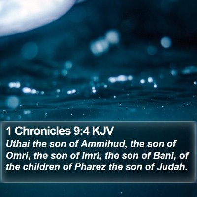 1 Chronicles 9:4 KJV Bible Verse Image