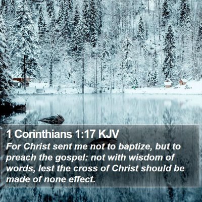 1 Corinthians 1:17 KJV Bible Verse Image
