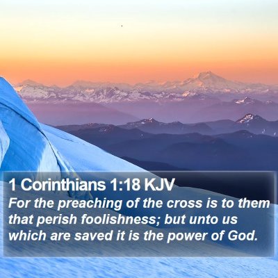 1 Corinthians 1:18 KJV Bible Verse Image