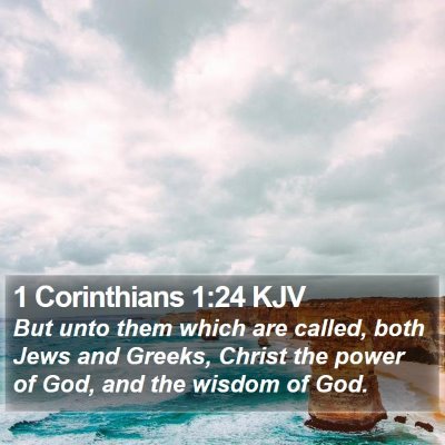 1 Corinthians 1:24 KJV Bible Verse Image