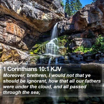 1 Corinthians 10:1 KJV Bible Verse Image