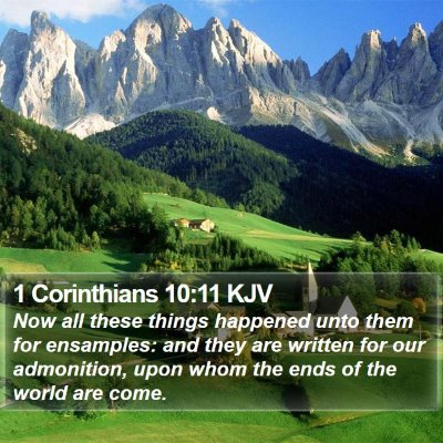 1 Corinthians 10:11 KJV Bible Verse Image
