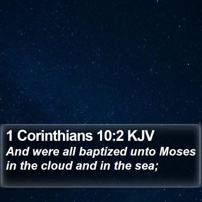 1 Corinthians 10:2 KJV Bible Verse Image