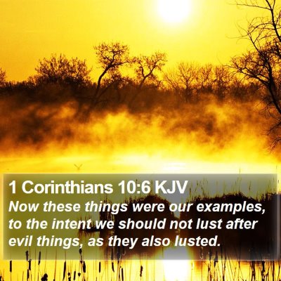 1 Corinthians 10:6 KJV Bible Verse Image