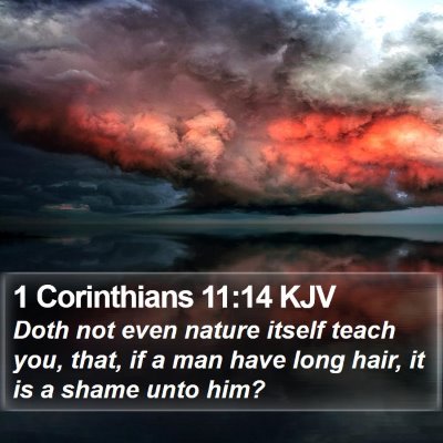 1 Corinthians 11:14 KJV Bible Verse Image
