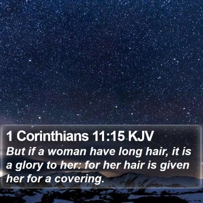 1 Corinthians 11:15 KJV Bible Verse Image