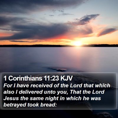 1 Corinthians 11:23 KJV Bible Verse Image