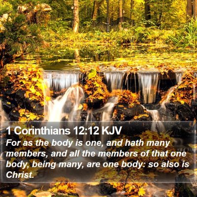 1 Corinthians 12:12 KJV Bible Verse Image