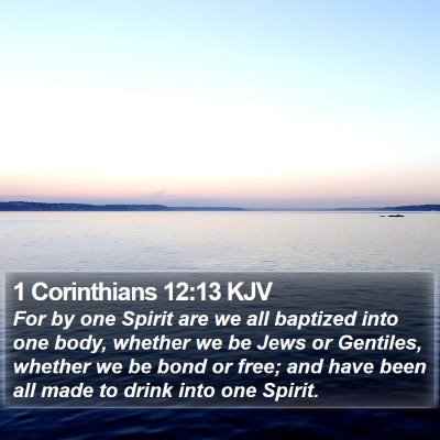 1 Corinthians 12:13 KJV Bible Verse Image